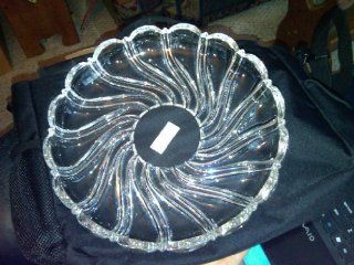 Peppermint Clear Platter 13 1/4" Kitchen & Dining