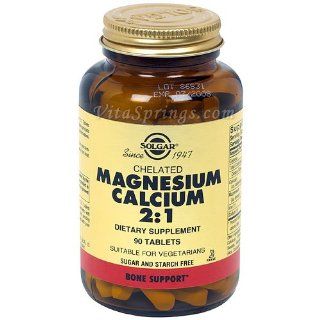 Solgar Chelated Magnesium Calcium 21 Tablets, 90 Count Health & Personal Care