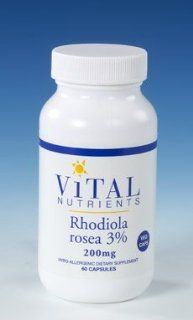 Rhodiola Rosea 3% 200 mg 60 Health & Personal Care