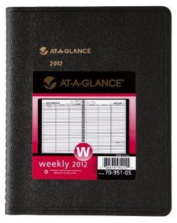 AT A GLANCE Recycled Weekly Appointment Book, 6 x 9 Inches, Black, 2012 (70 951 05)  Appointment Books And Planners 