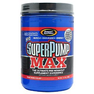 Gaspari Nutrition SuperPump MAX Fruit Punch Blast 40 Servings Pre Workout Health & Personal Care