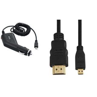 CommonByte Car Charger+HDMI Cable for Motorola Droid Bionic Droid 3 Verizon NEW Droid Razr Cell Phones & Accessories