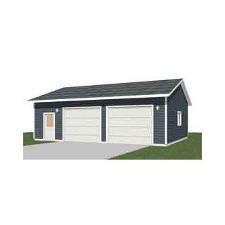 Garage Plans  2 Bay With Shop Truck Size   952 11   28' x 34'   two car   By Behm Design