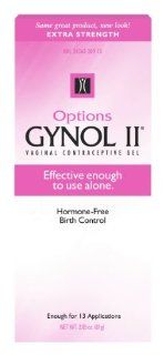 Options Gynol VaginalContraceptive Gel Extra Strength Health & Personal Care