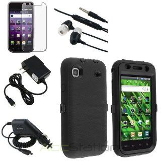NEW YEAR  Bargain 2014 deal Blackd Case+Guard+Car+AC Charger For Samsung Galaxy S 4G SGH T959v+Black Headset PlEASE CHOOSE 1 COLOR Cell Phones & Accessories