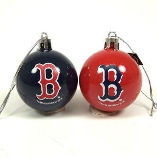 Forever Collectibles Boston Red Sox Candy Cane Ball Ornament Set Sports & Outdoors