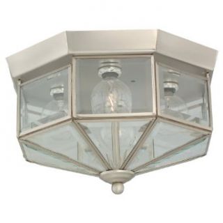 Sea Gull Lighting 7662 962 4 Light Hall and Foyer Ceiling Fixture, Clear Beveled Glass Panels and Brushed Nickel   Close To Ceiling Light Fixtures  