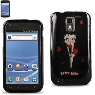 Betty Boop 2D Snap on Full Cover Hard Case for Samsung Galaxy S2 S 2 II T Mobile HERCULES SGH T989 (T989 Hard BB Stand Black) Cell Phones & Accessories