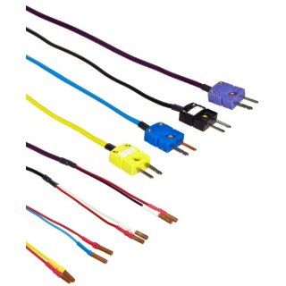 Martel J, K, T, E Thermocouple Wire Kit with Mini Plugs for PTC 8010, MC 1010, TC  100, MC 1210, DMC 1410, 3001, MasterCAL 990 Temperature Sensors