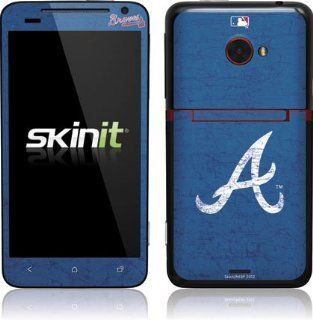 MLB   Atlanta Braves   Atlanta Braves   Solid Distressed   HTC EVO 4G LTE   Skinit Skin Sports & Outdoors