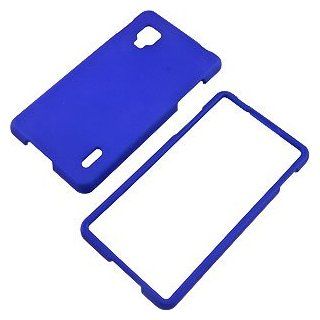 Blue Rubberized Protector Case for LG Optimus G (Sprint) LS970 Cell Phones & Accessories