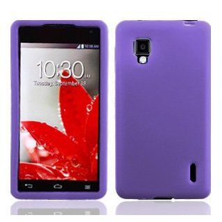 Purple Soft Skin Silicone Gel Case Cover For LG Eclipse 4G LTE LS970 Cell Phones & Accessories