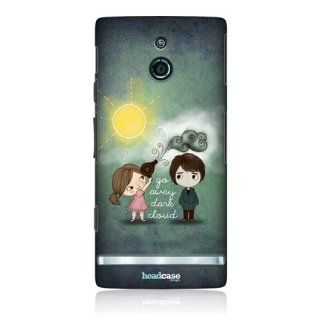 Head Case Designs Dark Cloud Away Cute Emo Love Design Back Case for Sony Xperia P LT22i Cell Phones & Accessories