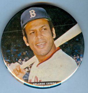 1974 Boston Red Sox Orlando Cepeda Stadium Button  Other Products  