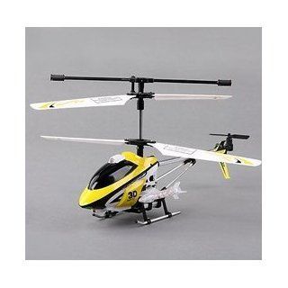 3.5 channel Transmitter R/C Helicopter with GYRO and Light (Yellow)+ Worldwide  Toys & Games