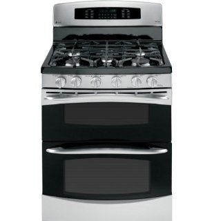 GE PGB995SETSS Profile 30" Stainless Steel Gas Sealed Burner Double Oven Range   Convection Appliances