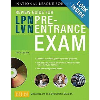 Nln Review Guide for LPN / LVN Pre Entrance Exam W/ CD [NLN REVIEW GD FOR LPN / LVN PR] Books