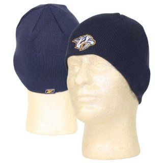 Nashville Predators Classic Knit Beanie / Winter Hat   Blue  Sports Fan Beanies  Sports & Outdoors