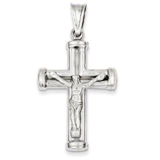 14k White Gold Reversible Crucifix /cross Pendant, Best Quality Free Gift Box Satisfaction Guaranteed Pendant Necklaces Jewelry
