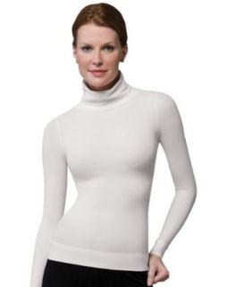 SPANX On Top and In Control Long Sleeve Turtleneck (973) XL/White Shapewear Tops