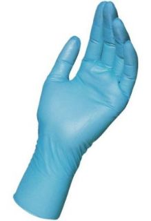 MAPA Solo Ultra 997 Nitrile Glove, Disposable, 0.004" Thickness, 10" Length, Small, Blue (Box of 100) Disposable Safety Gloves