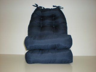 Navy Blue Decorative Chair Pad, Seat Cushion  