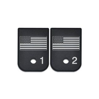 Magazine Base Floor Plate for Glock 10mm 45cal numbered set of 2  USA flag  Hunting And Shooting Equipment  Sports & Outdoors
