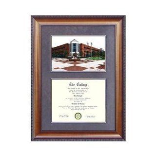 George Mason University Suede Mat Diploma Frame with Lithograph Sports & Outdoors