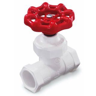King Brothers Inc. SCP 0500 S 1/2 Inch Slip PVC Stop Waste Valve, White   Pipe Fittings  