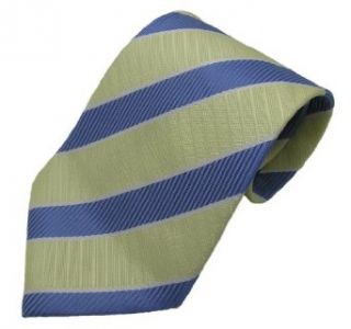 Keedee Men's Necktie Fine Artificial Silk Tie Stripe Classic Woven One Size Blue Yellow at  Mens Clothing store