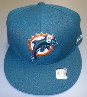 Miami Dolphins Fitted hat by Reebok Size 7 1/4 T987K  Sports Fan Baseball Caps  Sports & Outdoors