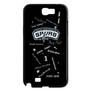 Custom Personalized NBA Playoffs San Antonio Spurs Team Logo With Players Name & Finals Champion Cover Hard Plastic Samsung Galaxy Note 2 N7100 Case Cell Phones & Accessories