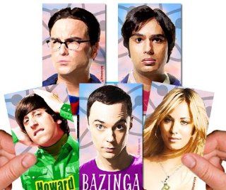 The Big Bang Theory Cast Mini Magnets (Set of 5)  Refrigerator Magnets  