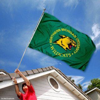 Northern Michigan Wildcats NMU University Large College Flag  Outdoor Flags  Sports & Outdoors
