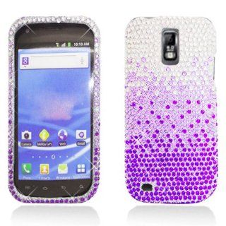 Aimo Wireless SAMT989PCDI174 Bling Brilliance Premium Grade Diamond Case for Samsung Galaxy S2 T989   Retail Packaging   Purple Waterfall Cell Phones & Accessories