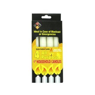 4 Pack 6 Inch Emergency Candles   Camping Candles