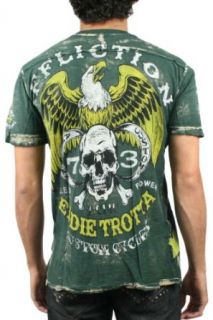 Affliction   Mens Trotta Cycles V Neck Henley In Hunter Green Bleach Brush, Size Small, Color Hunter Green Bleach Brush at  Mens Clothing store