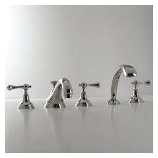 Santec 1355DD TM36 36 Bright Victorian Copper Bathroom Faucets 4 PC Roman Tub Filler Faucet With Hand Shower   Bathtub And Showerhead Faucet Systems  