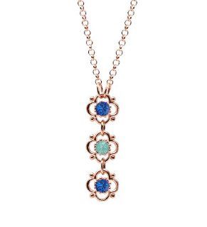 Lucia Costin Silver, Mint Blue, Blue Swarovski Crystal Pendant, Splendid Lucia Costin Jewelry
