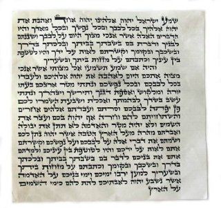 High Quality Kosher Mezuzah Scroll Ashkenaz Version "Mehudar" from Israel 2.4"  Prints  