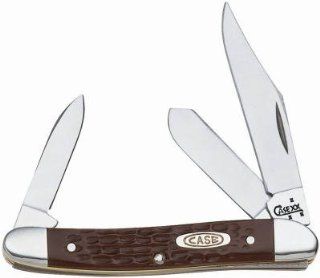 Case Cutlery 63087 Ss Brown Syn Medium Stock Pocketknives
