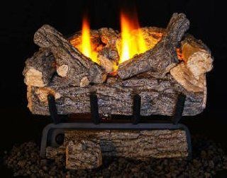 Peterson Realfyre Golden Oak Designer Vent Free Gas Fireplace Logs   30" w/ Manual Lighting system  