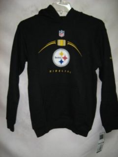 Pittsburgh Steelers Sideline Black NFL Youth Pullover Hoody Hoodie (Large 14/16) Clothing