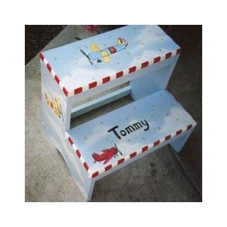 Personalized Airplane Step Stool Toys & Games