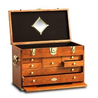 Gerstner Classic 20 Inch American Cherry Wood Chest with Brass Hardware #C41D B   Toolboxes