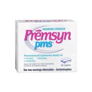 Premsyn PMS Maximum Strength Caplets, 40 Ea   4 Pack Health & Personal Care