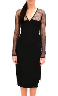 Diane von Furstenberg Women's Zalda Lace Wrap Dress Black SM