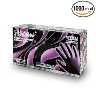 Adenna Shadow Black Nitrile Powder Free Exam Gloves, Large (1000 Gloves)