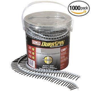 Senco 06A162P DuraSpin Number 6 by 1 5/8 Inch Drywall to Wood Collated Screw (1, 000 per Box)   Drywall Screw Gun  