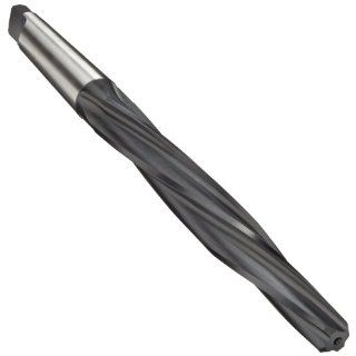 Union Butterfield 4579 High Speed Steel Construction Reamer, Right Hand Spiral Flute, Morse Taper Shank, Uncoated (Bright), 9/16 inch